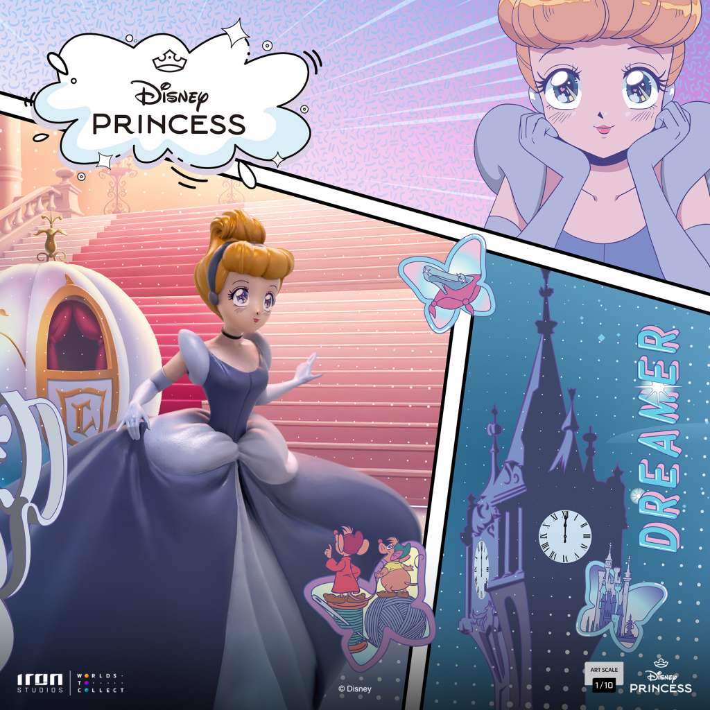 Disney Anime Princess Cinderella Pvc Statue