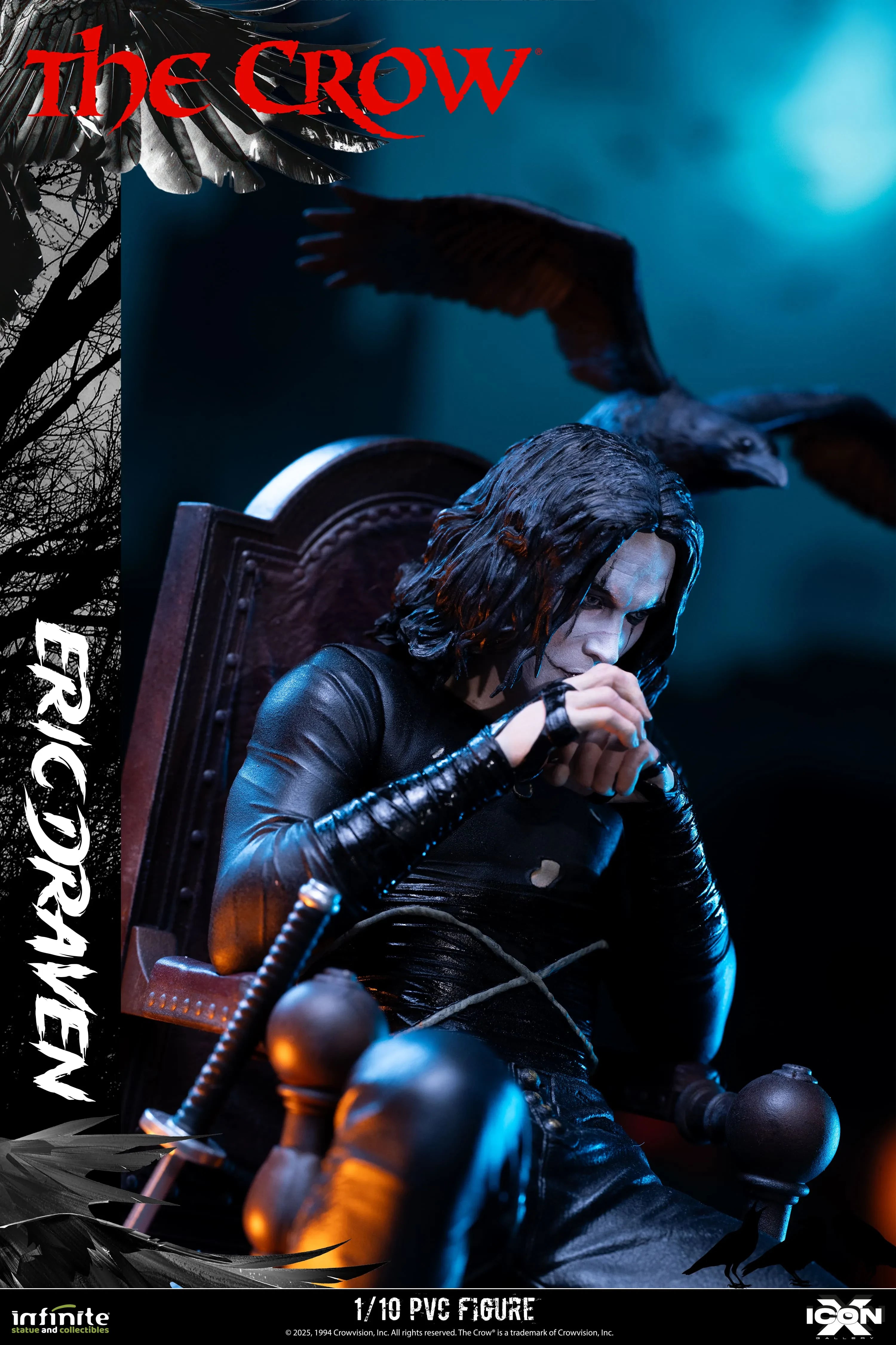 The Crow Eric Draven Icon X 1/10 Pvc Figure