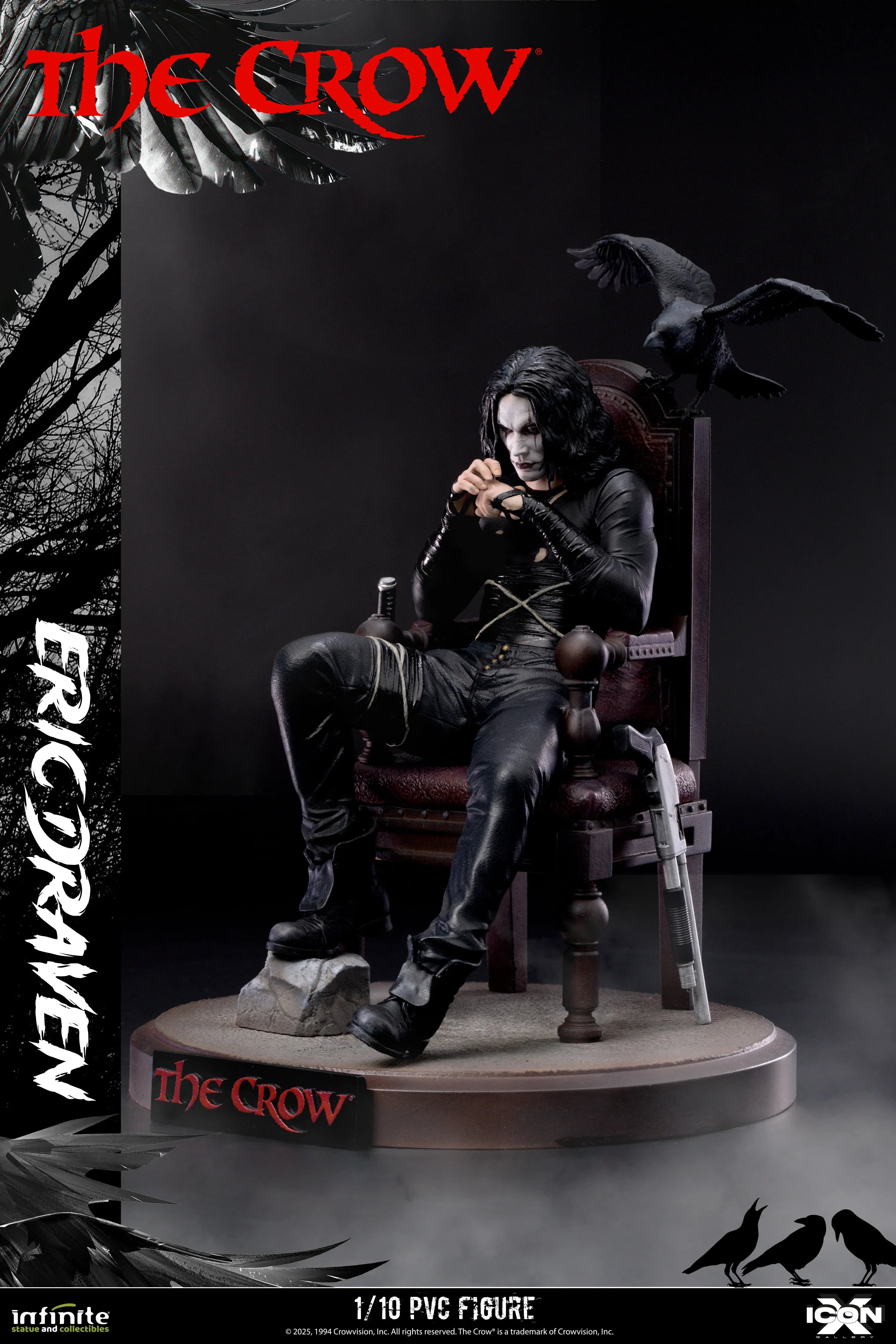 The Crow Eric Draven Icon X 1/10 Pvc Figure