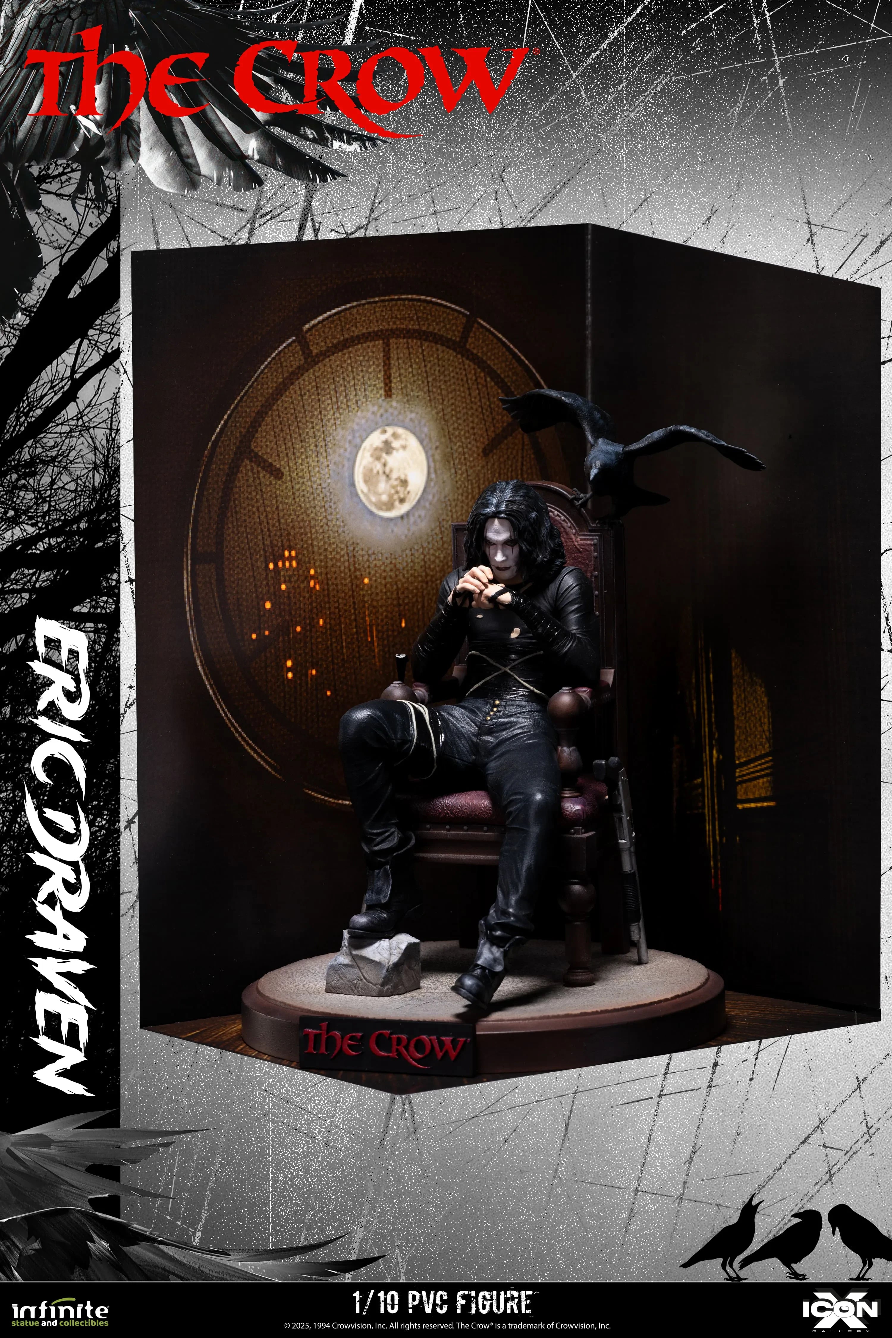 The Crow Eric Draven Icon X 1/10 Pvc Figure