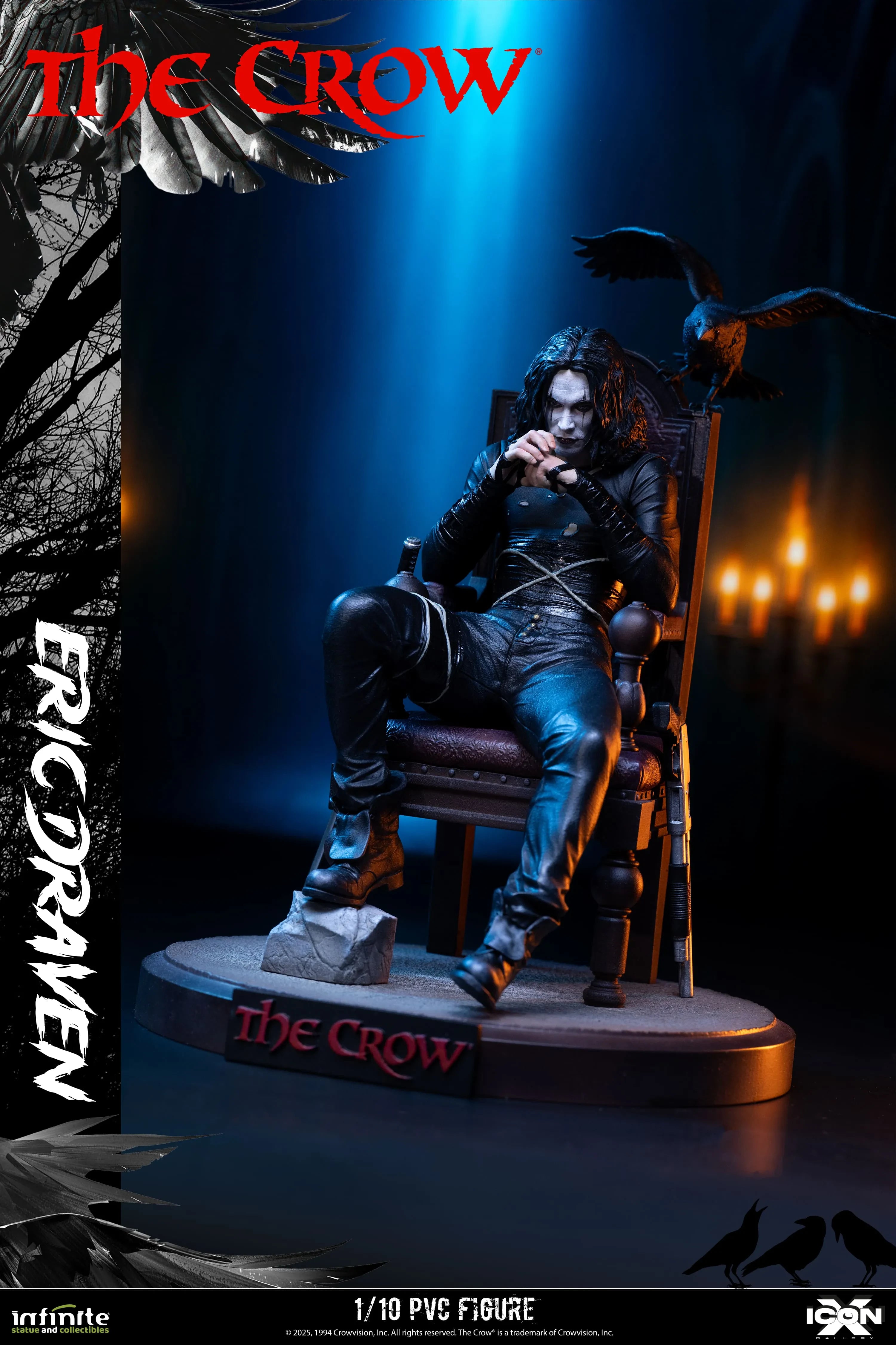 The Crow Eric Draven Icon X 1/10 Pvc Figure