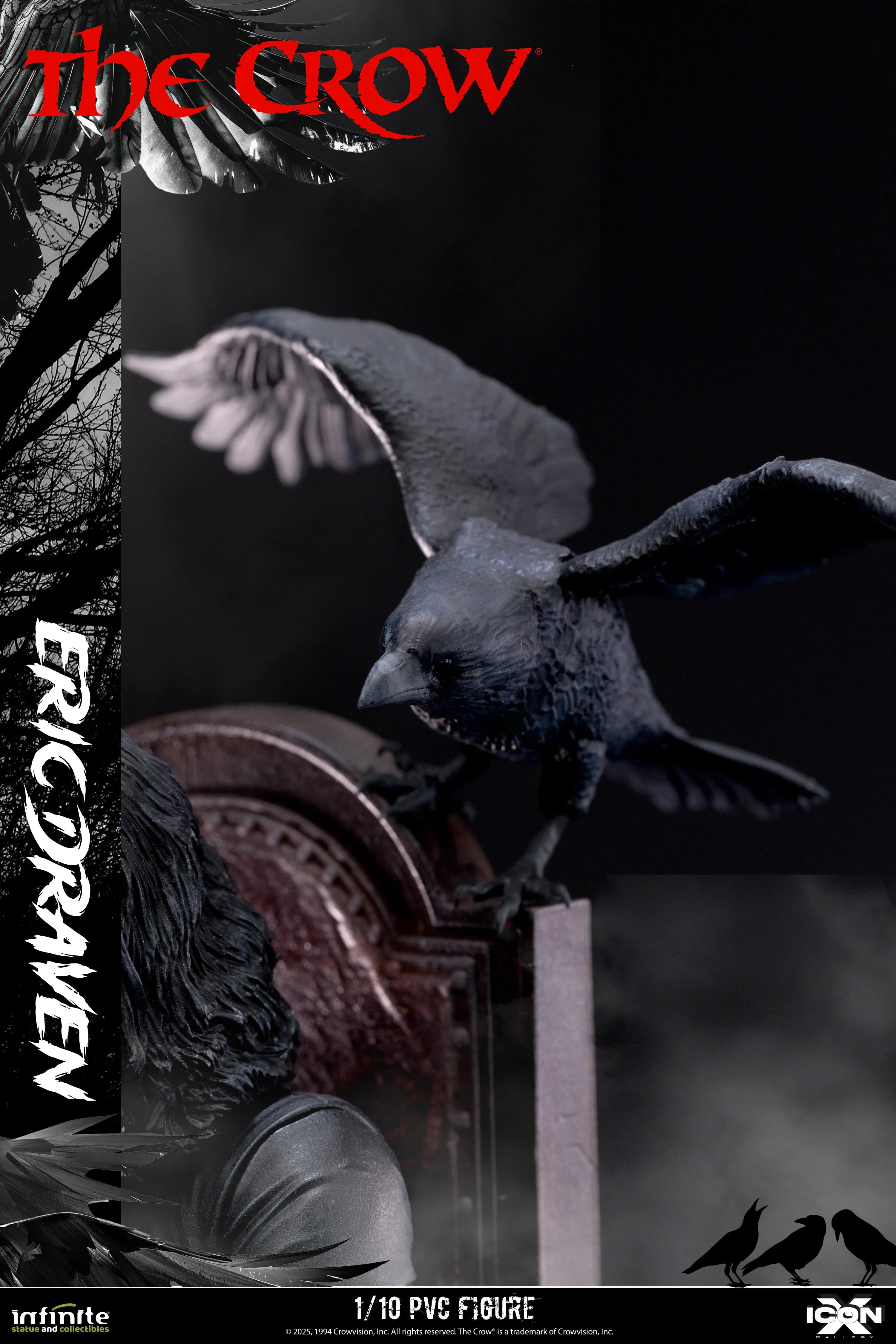 The Crow Eric Draven Icon X 1/10 Pvc Figure