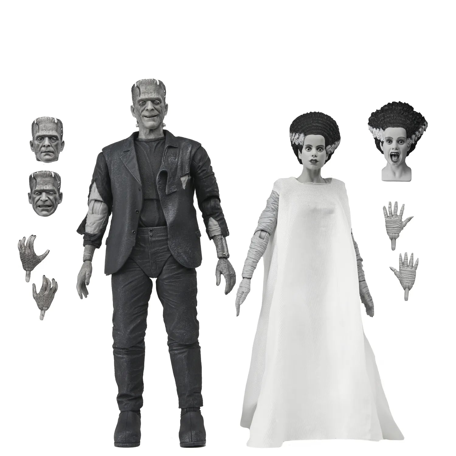 Universal Monsters Bride Of Frankenstein 90th Monster & His Mate B&w 2pack