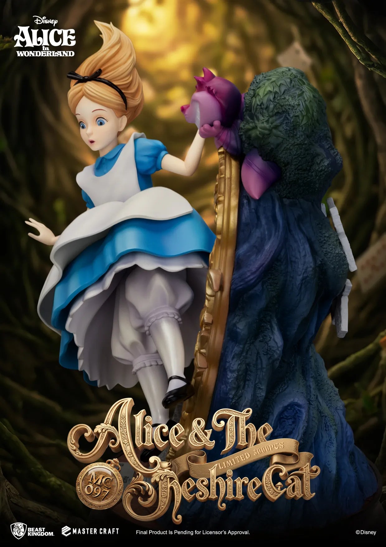 Alice In Wonderland & The Cheshire Cat Master Craft Statue 40 cm