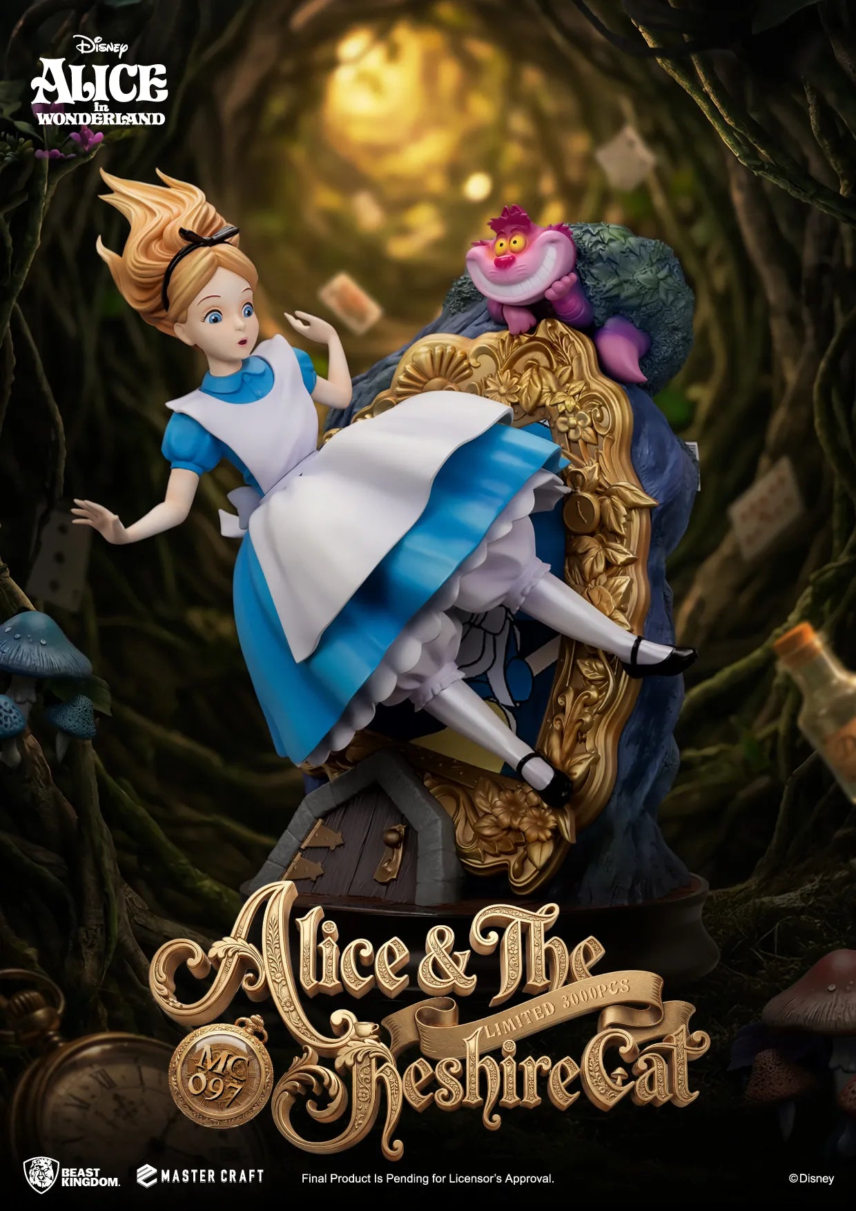 Alice In Wonderland & The Cheshire Cat Master Craft Statue 40 cm