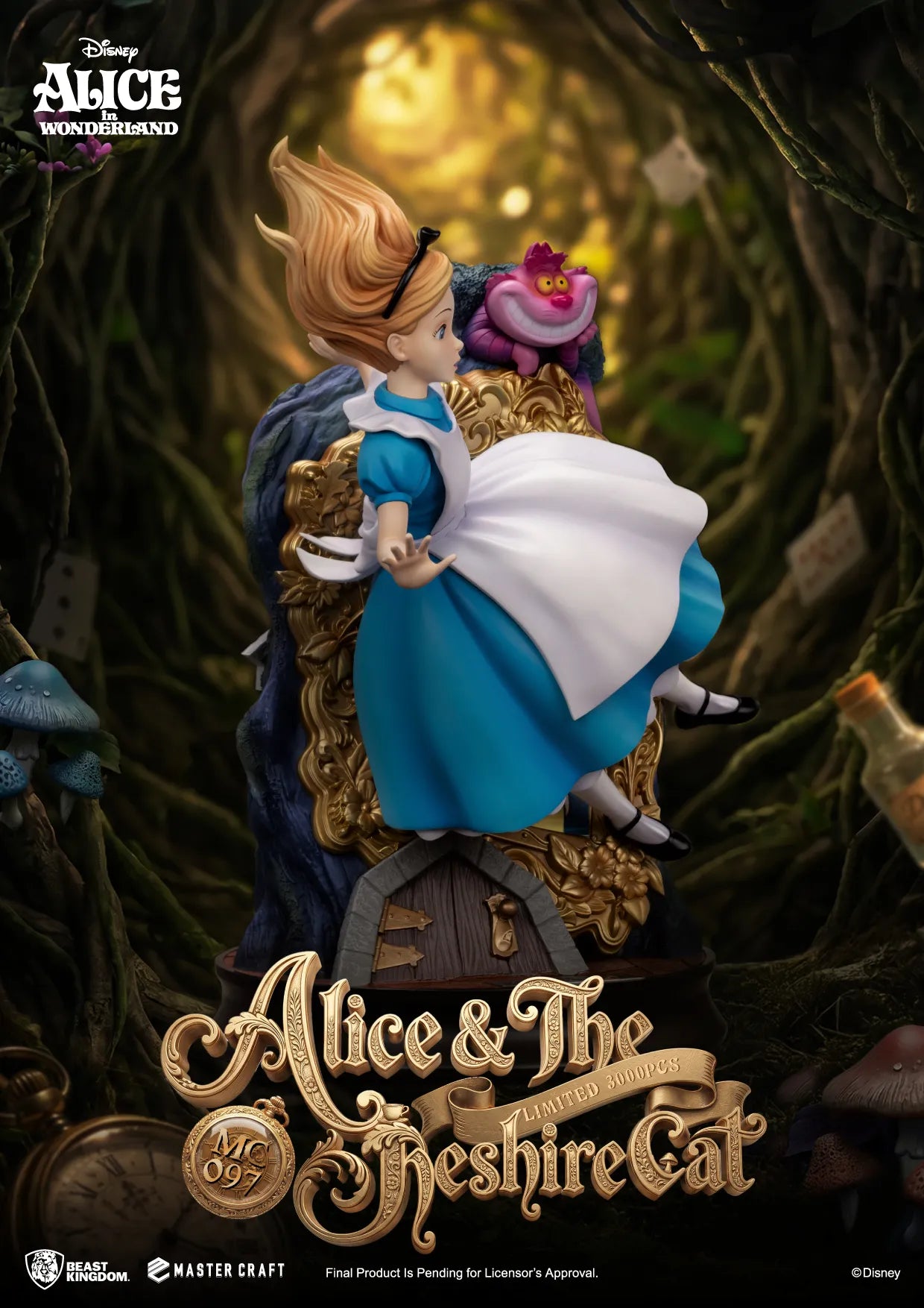 Alice In Wonderland & The Cheshire Cat Master Craft Statue 40 cm