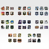 Ichiban Kuji Katekyo Hitman REBORN! Ring Battle - J Prize Sticker Set Complete Set of 8 Types
