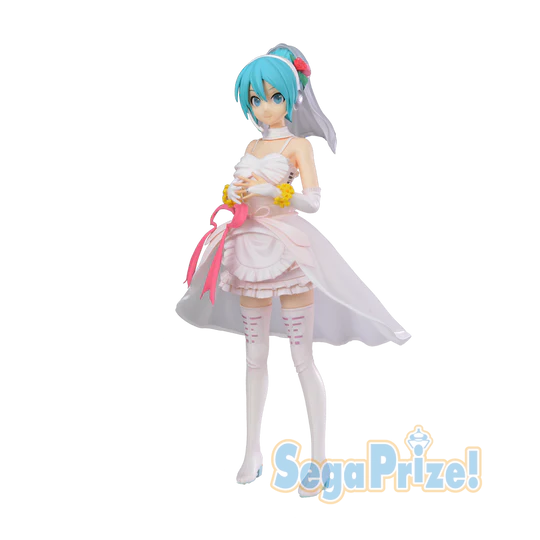 Hatsune Miku -Project DIVA- Arcade Future Tone - Hatsune Miku - SPM Figure - White Dress