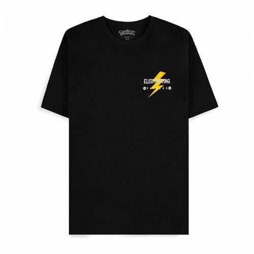 Pokemon T-Shirt Man: Pikachu Electrifying Line Art