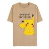 Pokemon T-Shirt Man: Beige Pikachu