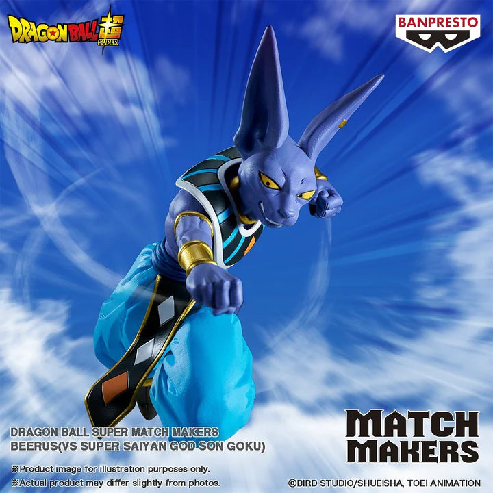 Dragon Ball Super Match Makers - Super Saiyan God Son Goku VS Beerus ( SET 2 figure)
