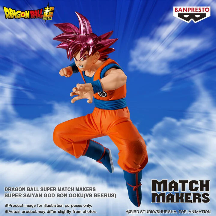 Dragon Ball Super Match Makers - Super Saiyan God Son Goku VS Beerus ( SET 2 figure)