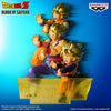 Dragon Ball Z Blood of Saiyans - Complete Set of 3 Figures and Logo Stand