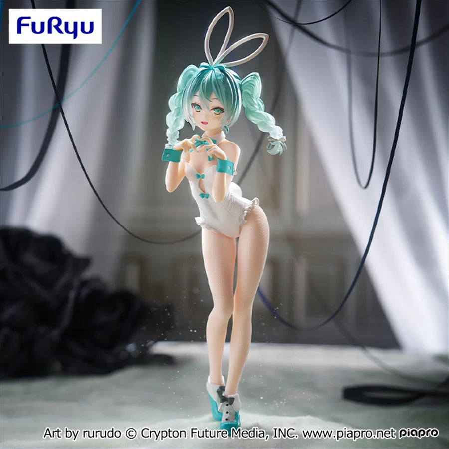 Hatsune   Miku   BiCute   Bunnies   Figure   -   Hatsune   Miku   Rurudo   White   ver.