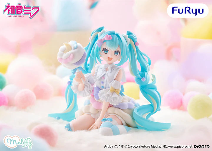 Hatsune Miku Melffy Figure - Hatsune Miku Cotton Candy Theme Ver.