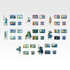 ICHIBAN KUJI KINGDOM THE ANIMATION THE TWO WHEELS OF WISDOM - HOLOGRAM STICKER FULL SET LOT I