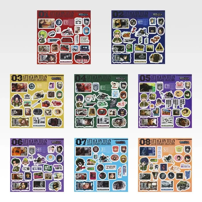 Ichiban Kuji Attack on Titan Dedicate Your Heart - J Prize Sticker Collection (8 Types)