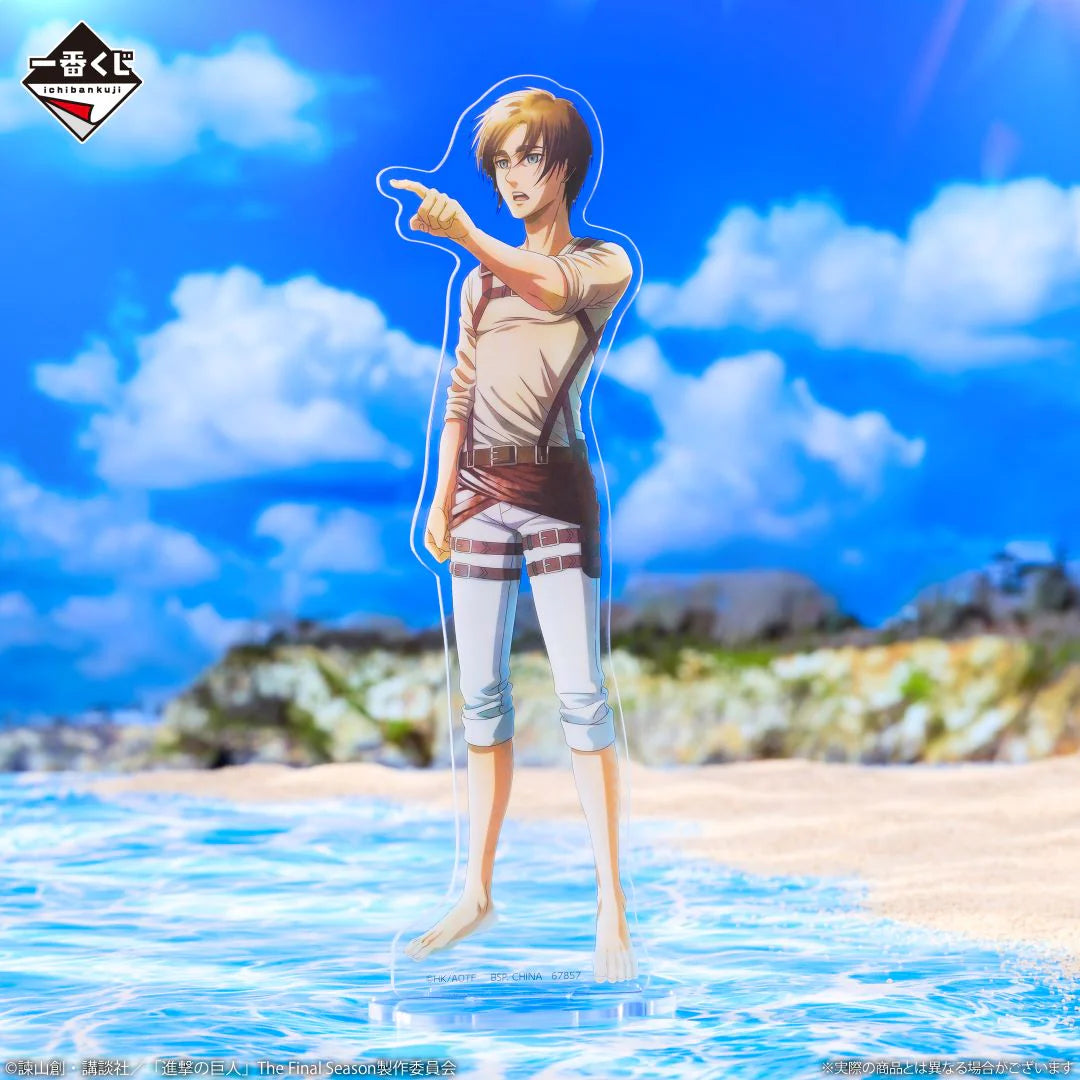 Ichiban Kuji Attack on Titan I'll Take Down the Beast Titan - C Prize Big Acrylic Stand Eren