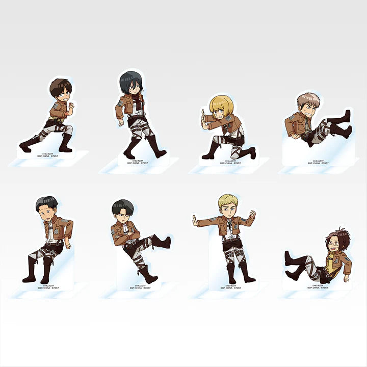 Ichiban Kuji Attack on Titan I'll Take Down the Beast Titan - H Prize Acrylic Stand Complete Set of 8 Types