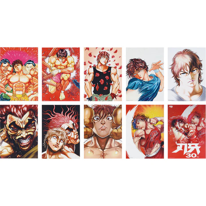 Ichiban Kuji Baki the Grappler the World Can Be Changed with One Fist - E Prize Clear Poster Complete Set of 10 Types