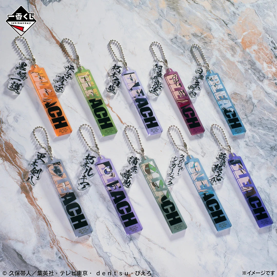 Ichiban Kuji Bleach Stirring Souls Vol.4 - E Prize Twin Acrylic Charm Complete Set of 10 Types