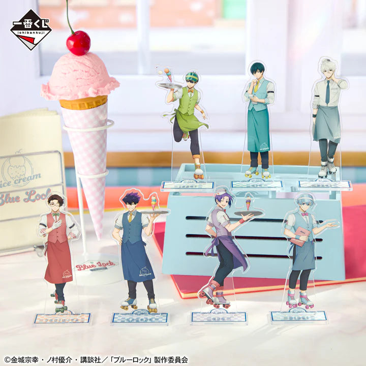 Ichiban   Kuji   Blue   Lock   Day   Off   -   E   Prize   Acrylic   Stand   Complete   Set   of   7   Types