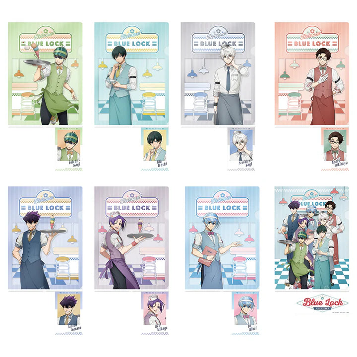 Ichiban   Kuji   Blue   Lock   Day   Off   -   G   Prize   Clear   File   and   Sticker   Set   Complete   Set   of   8   Types