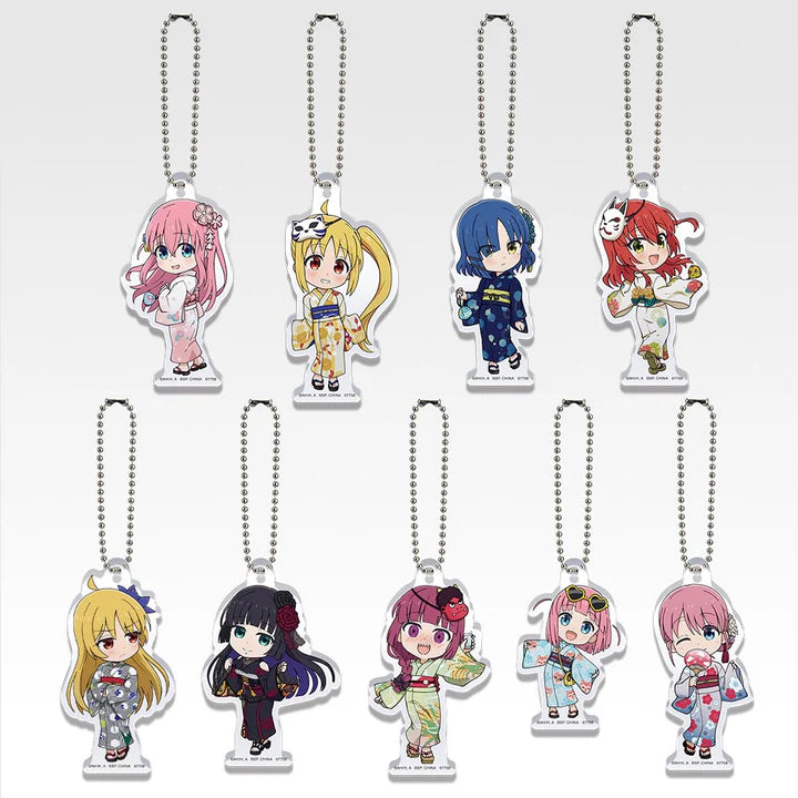 Ichiban   Kuji   Bocchi   the   Rock!   Volume   4   -   L   Prize   Acrylic   Charm   Complete   Set   of   9   Types