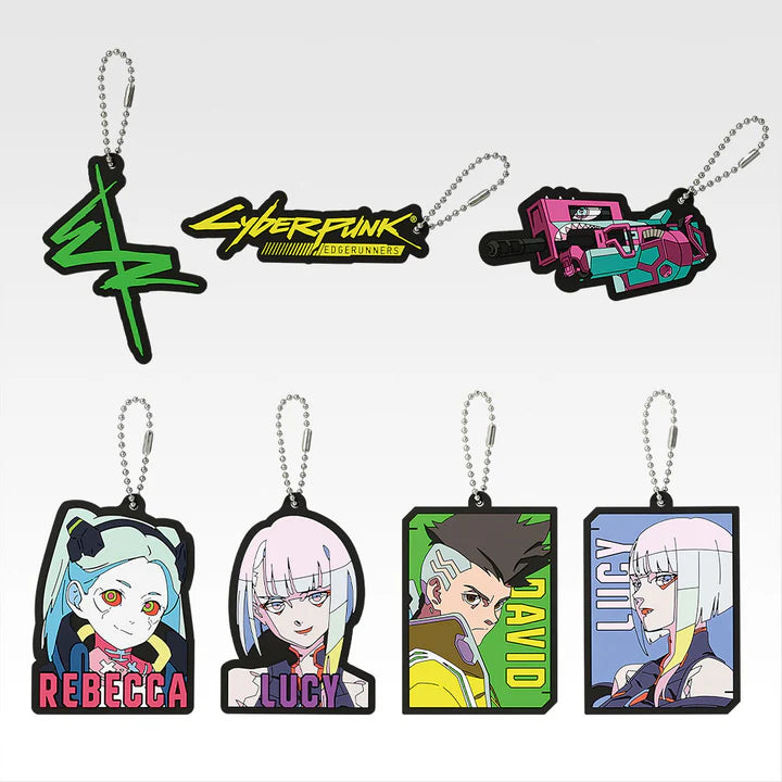 Ichiban Kuji Cyberpunk: Edgerunners - F Prize Rubber Charms Complete Set of 7 Types