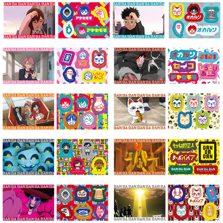 Ichiban   Kuji   DanDaDan   Into   The   Cursed   House   -   F   Prize   Sticker   Set   Complete   Set   of   10   Types