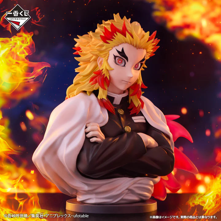 Ichiban Kuji Demon Slayer Burn Your Heart - Last One Prize Kyojuro Rengoku Art Scale Figure Last One Ver.