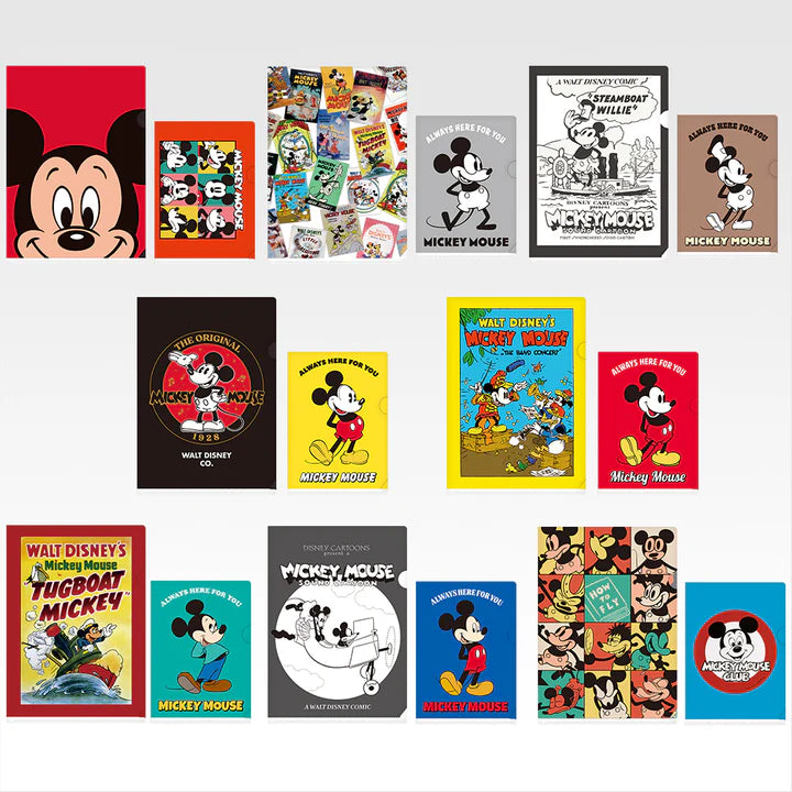 Ichiban Kuji Disney FANTASIA 85th Anniversary Memories of Mickey - G Prize Mickey Memorial Clear File Complete Set of 8Types