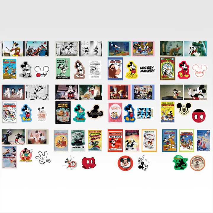 Ichiban   Kuji   Disney   FANTASIA   85th   Anniversary   Memories   of   Mickey   -   H   Prize   Mickey   Famous   Scene   &   Die-Cut   Sticker   Complete   Set   of   12