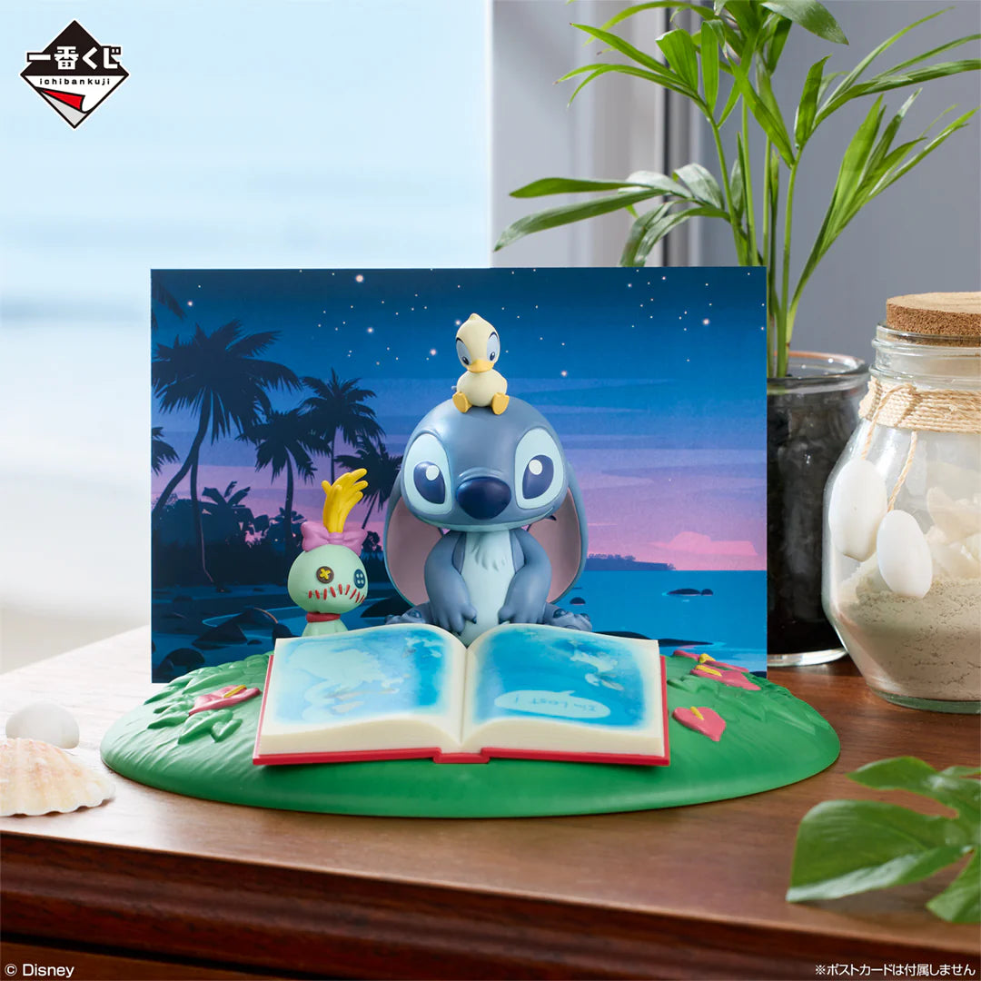 Ichiban Kuji Disney Lilo and Stitch Relaxed Summer - A Prize Card Stand Figure Stitch