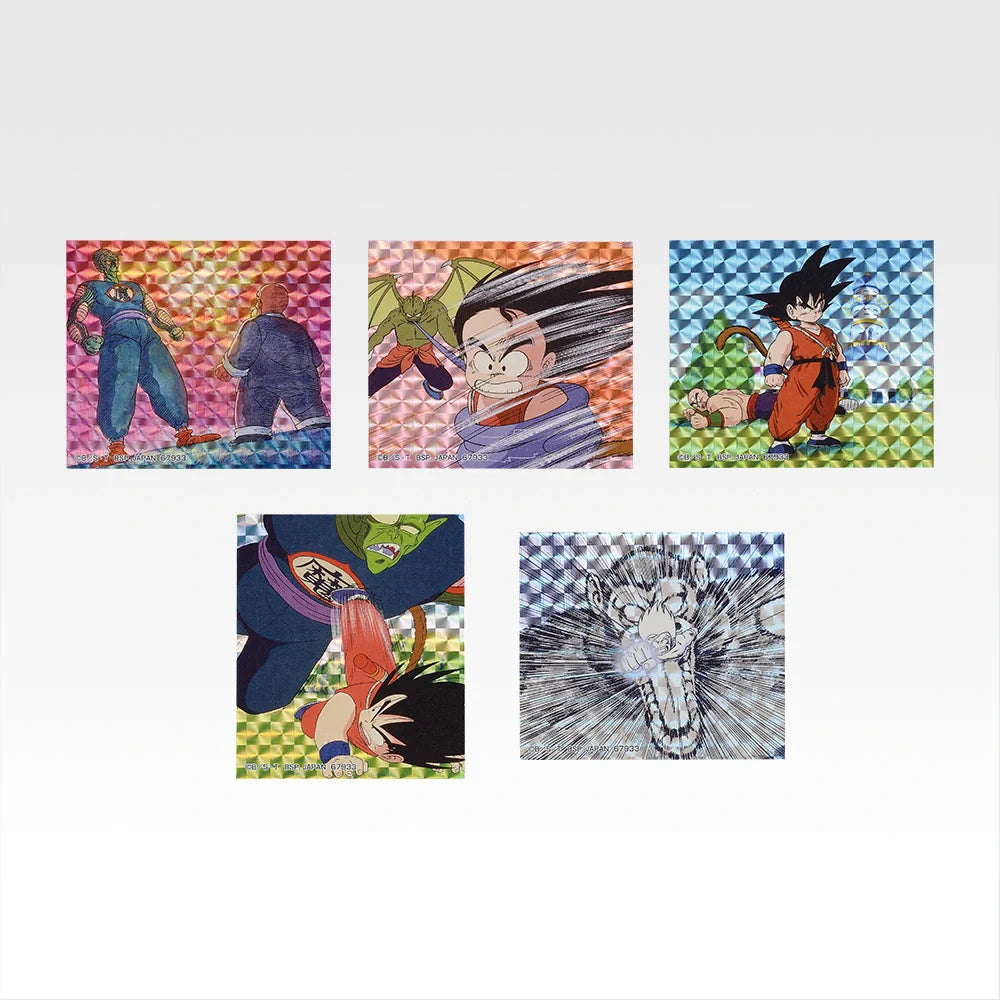 Ichiban Kuji Dragon Ball Battle of The Super Saiyan - I Prize Flake Prism Stickers Complete Set of 8 Types