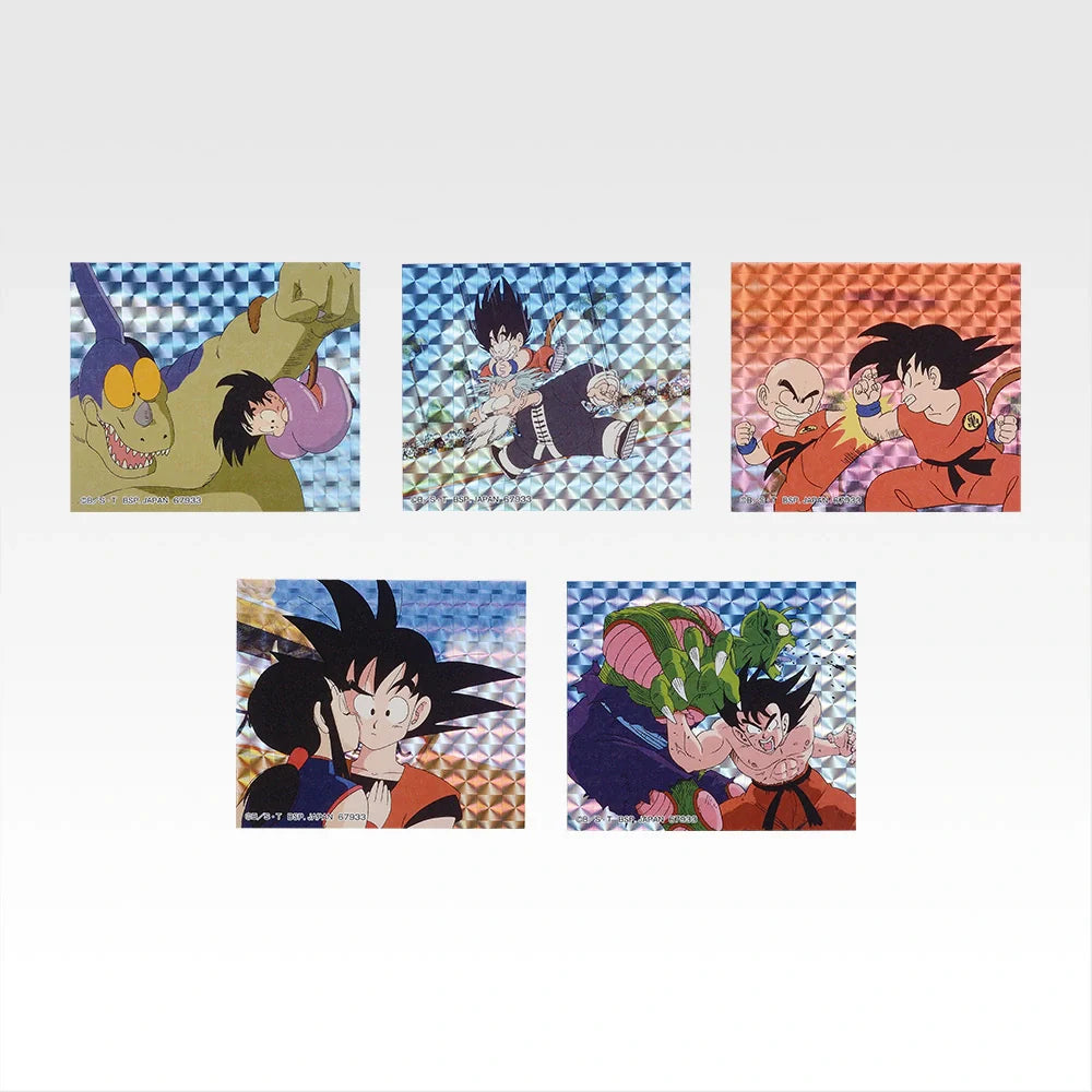 Ichiban Kuji Dragon Ball Battle of The Super Saiyan - I Prize Flake Prism Stickers Complete Set of 8 Types