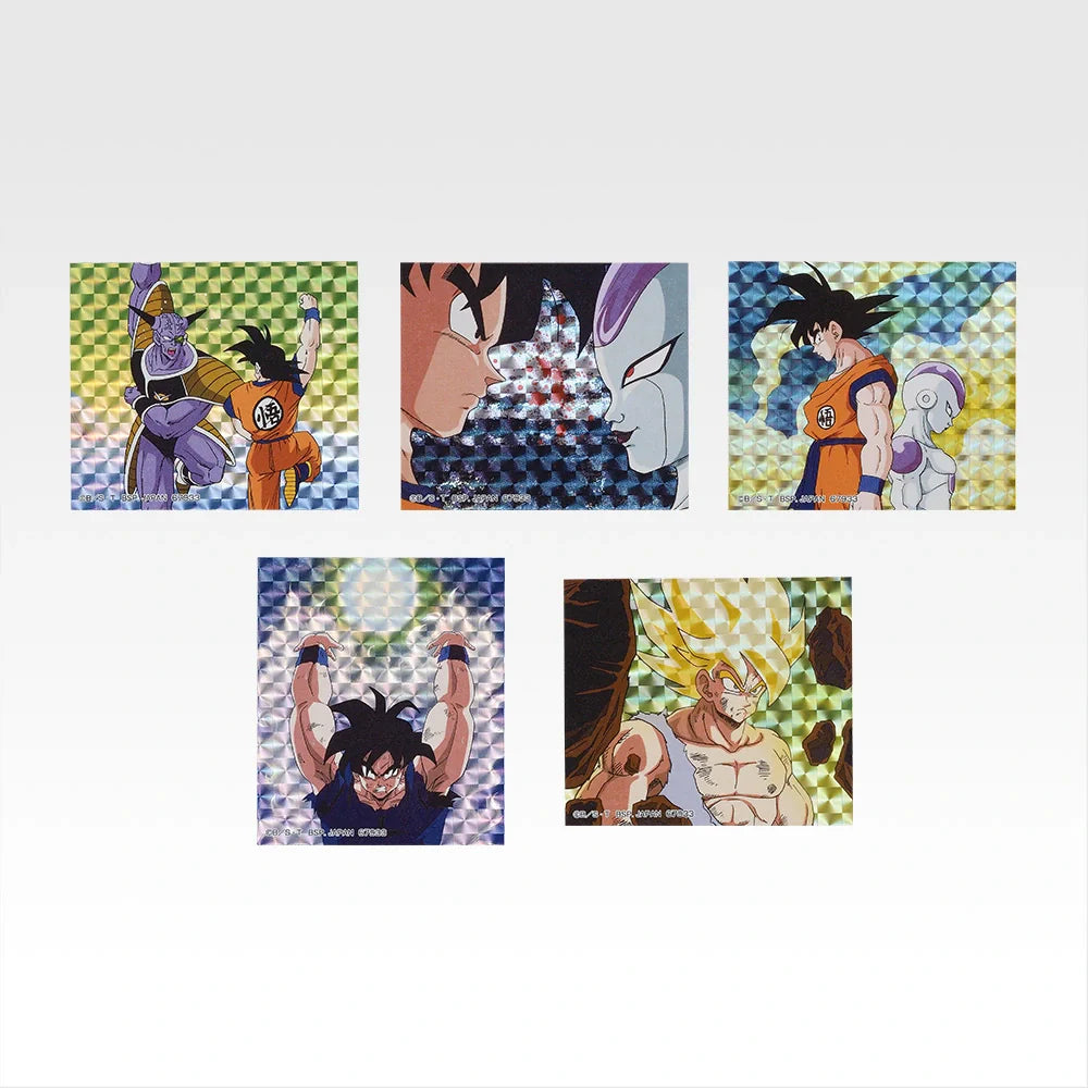 Ichiban Kuji Dragon Ball Battle of The Super Saiyan - I Prize Flake Prism Stickers Complete Set of 8 Types