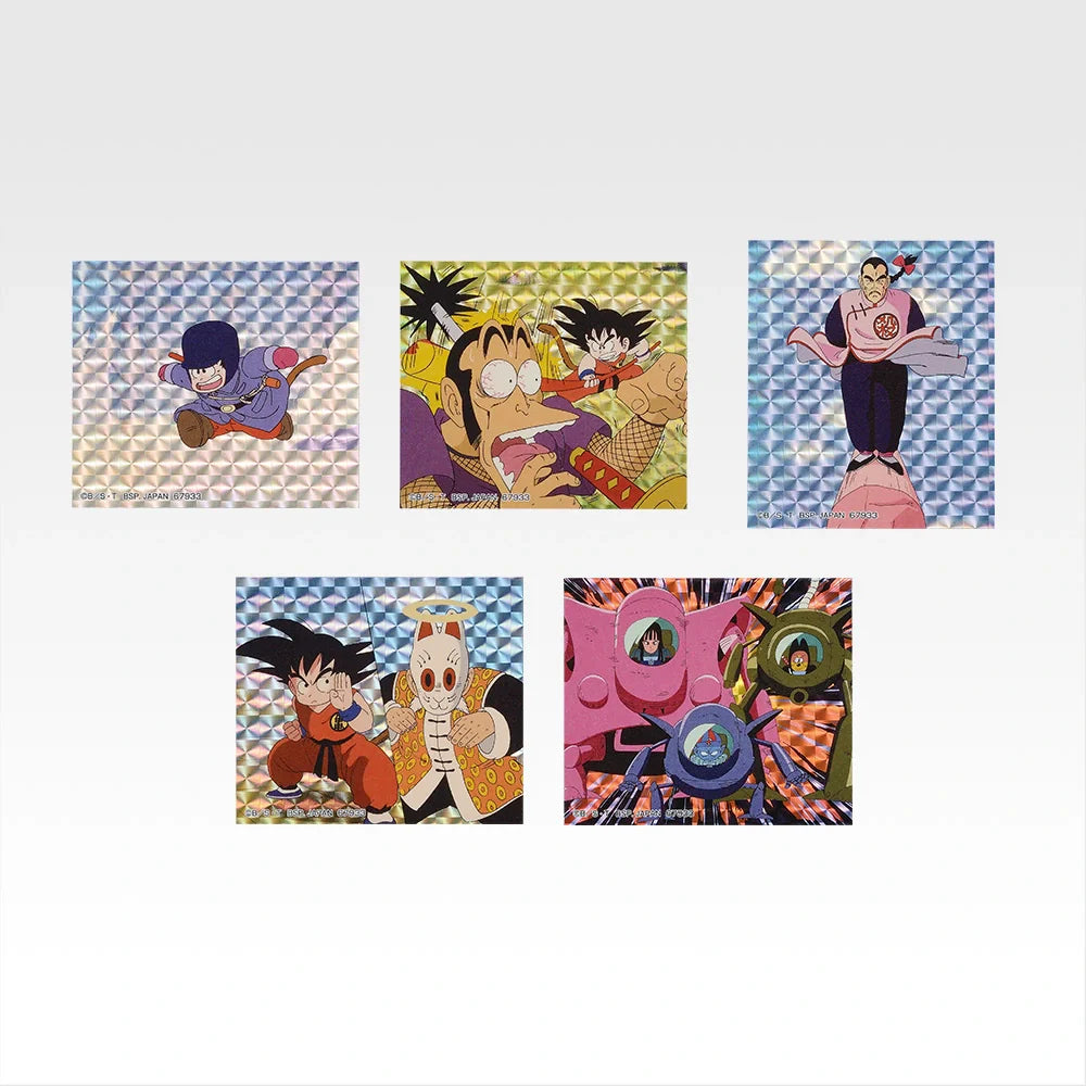 Ichiban Kuji Dragon Ball Battle of The Super Saiyan - I Prize Flake Prism Stickers Complete Set of 8 Types