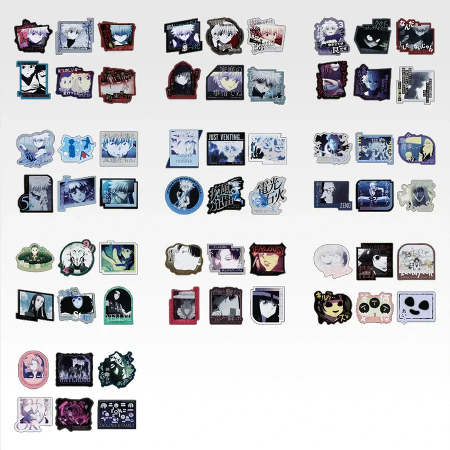 Ichiban Kuji HUNTER×HUNTER Zoldyck Family - J Prize Sticker Collection Complete Set of 10 Types