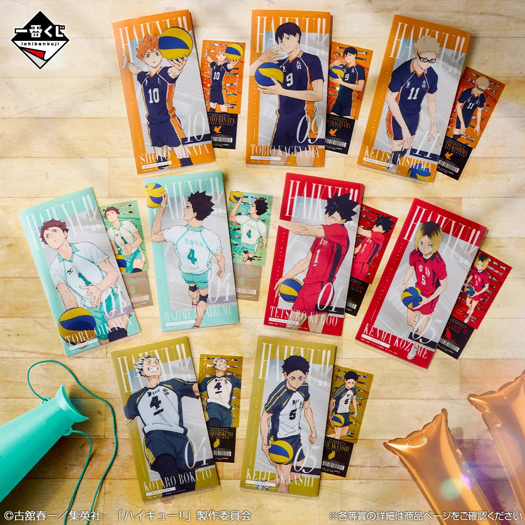 Ichiban Kuji Haikyu!! The Strongest Challenger - I Prize Ticket Case & Clear Card Complete Set of 9 Types