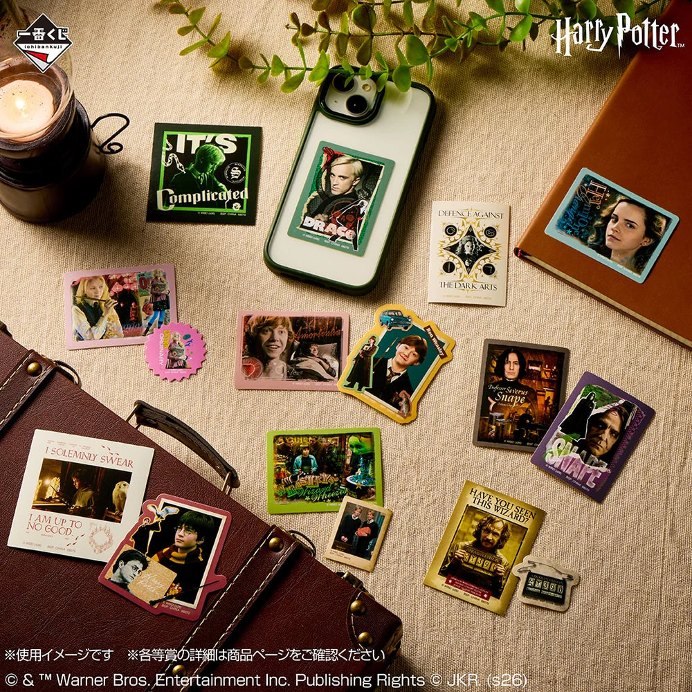 Ichiban Kuji Harry Potter Magical Holiday - J Prize Stickers Assortment Collection Complete Set of 10