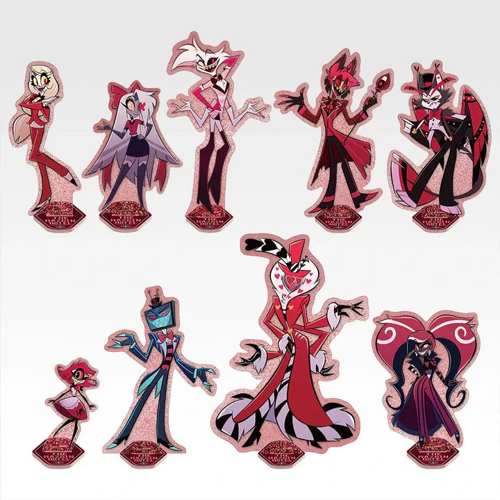 Ichiban Kuji Hazbin Hotel - F Prize Acrylic Stands Complete Set of 9 Types