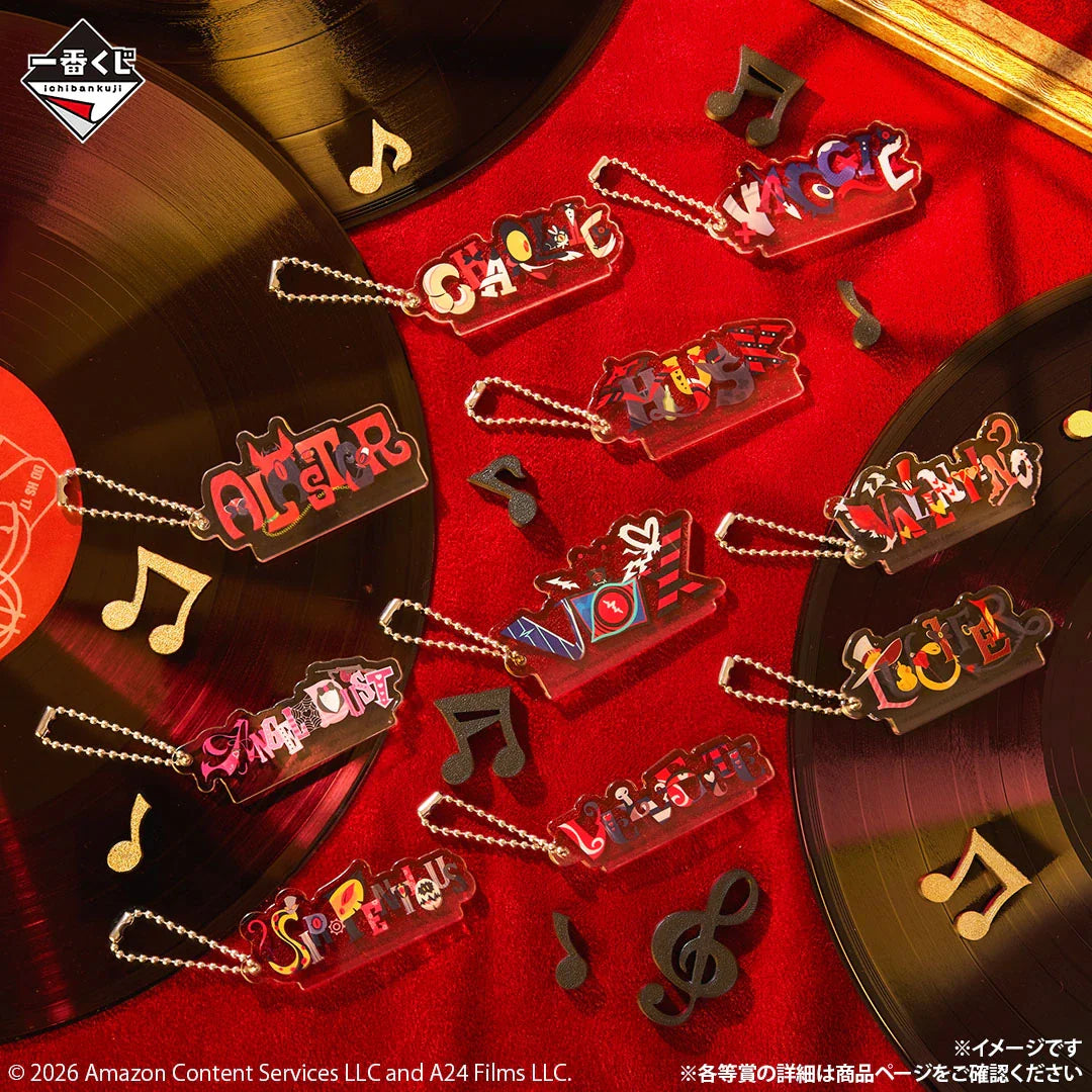 Ichiban Kuji Hazbin Hotel - H Prize Acrylic Charm Complete Set of 10 Types