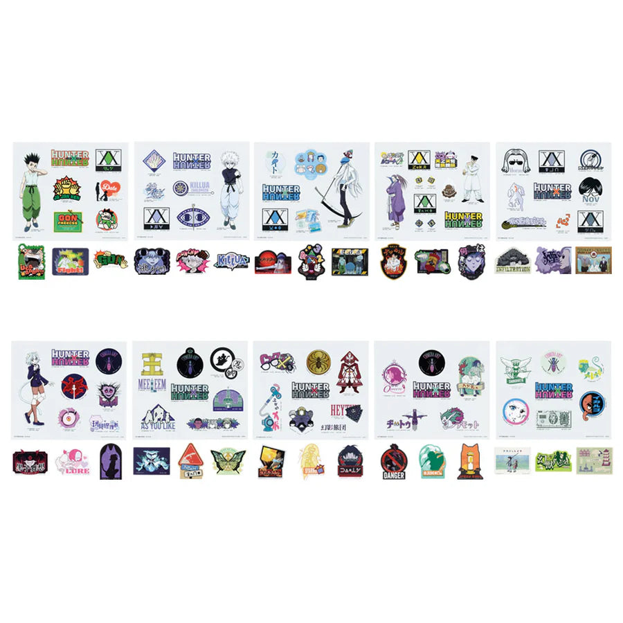 Ichiban Kuji Hunter X Hunter CHIMERA ANT - I Prize Clear Sticker & Flake Sticker Complete Set of 10 Types
