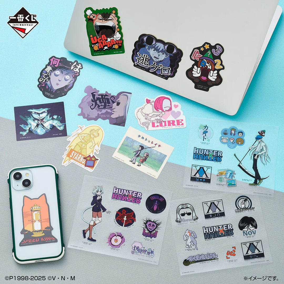 Ichiban Kuji Hunter X Hunter CHIMERA ANT - I Prize Clear Sticker & Flake Sticker Complete Set of 10 Types