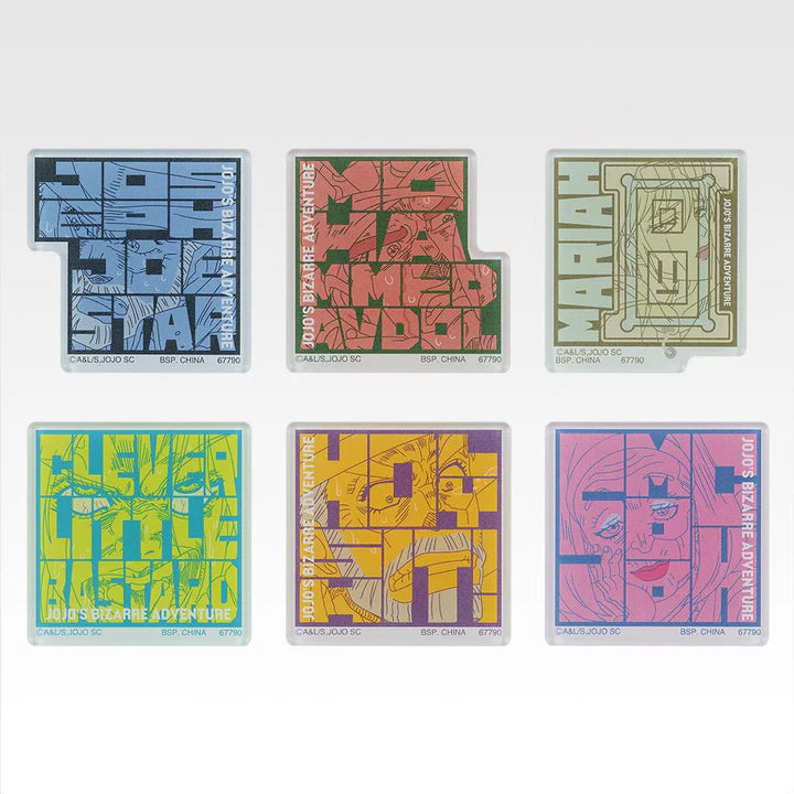 Ichiban   Kuji   Jojo's   Bizarre   Adventure   Stardust   Crusaders   Stand   Rush!   -   I   Prize   Mariah's   Acrylic   Magnet   Complete   Set   of   6   Types