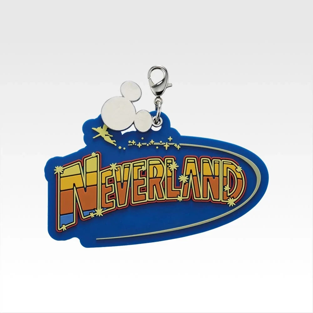 Ichiban Kuji Kingdom Hearts 25th Anniversary - F Prize World Logo Rubber Charm Complete Set of 7 Types