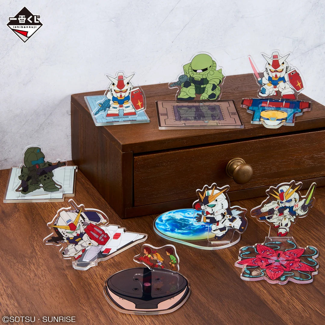 Ichiban Kuji Mobile Suit Gundam Universal Century Saga - F Prize Acrylic Collection Complete Set of 15 Types