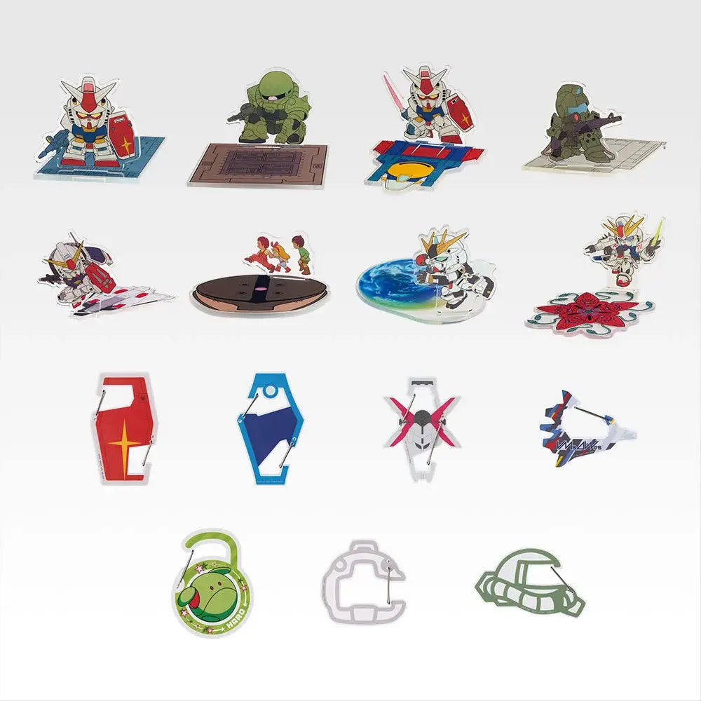 Ichiban Kuji Mobile Suit Gundam Universal Century Saga - F Prize Acrylic Collection Complete Set of 15 Types