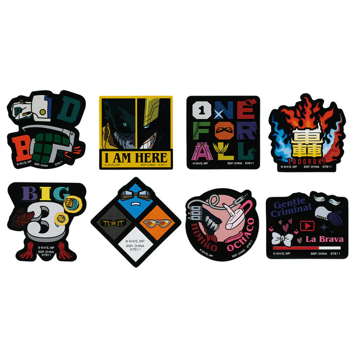 Ichiban   Kuji   My   Hero   Academia   Conflicting   Feelings   -   J   Prize   Sticker   Set   Complete   Set   of   8   Types